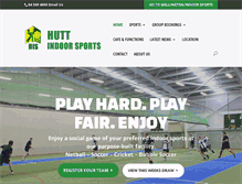 Tablet Screenshot of huttindoorsports.co.nz